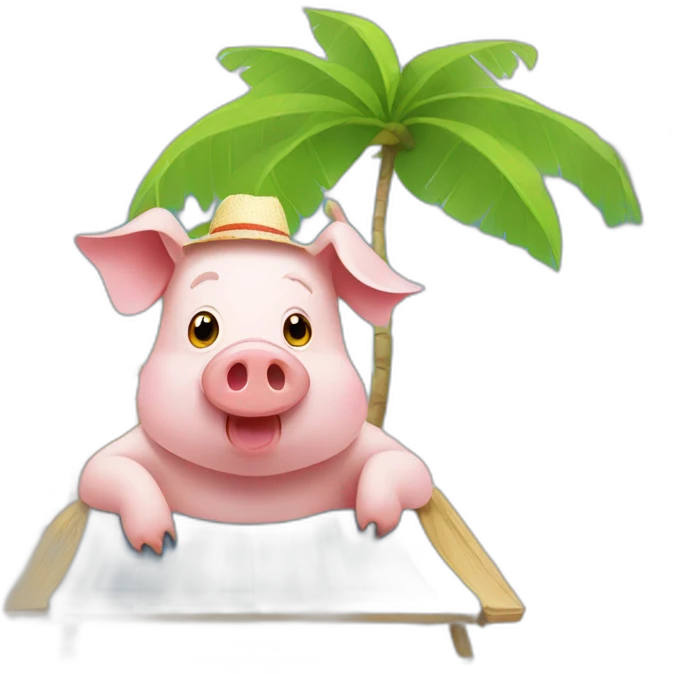 pig-on-vacation emoji