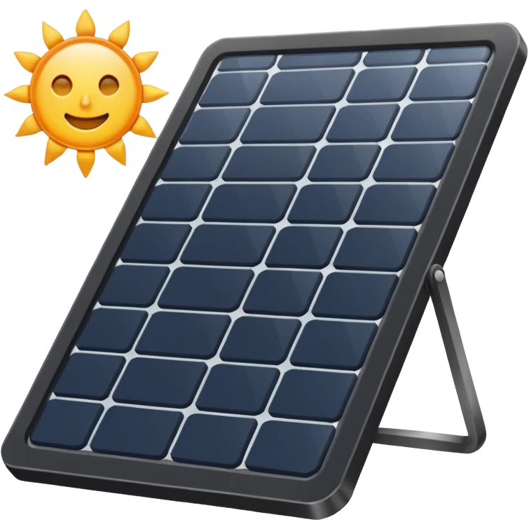 solar panel without sun emoji