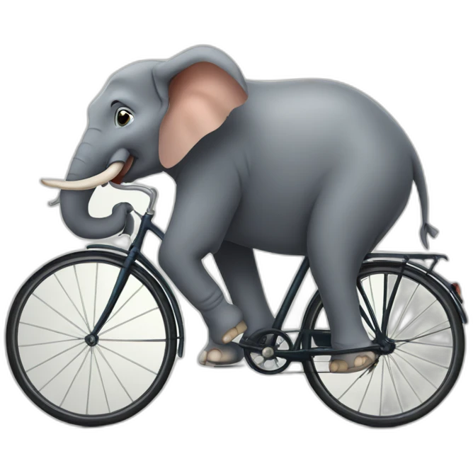 Elephant et velo emoji
