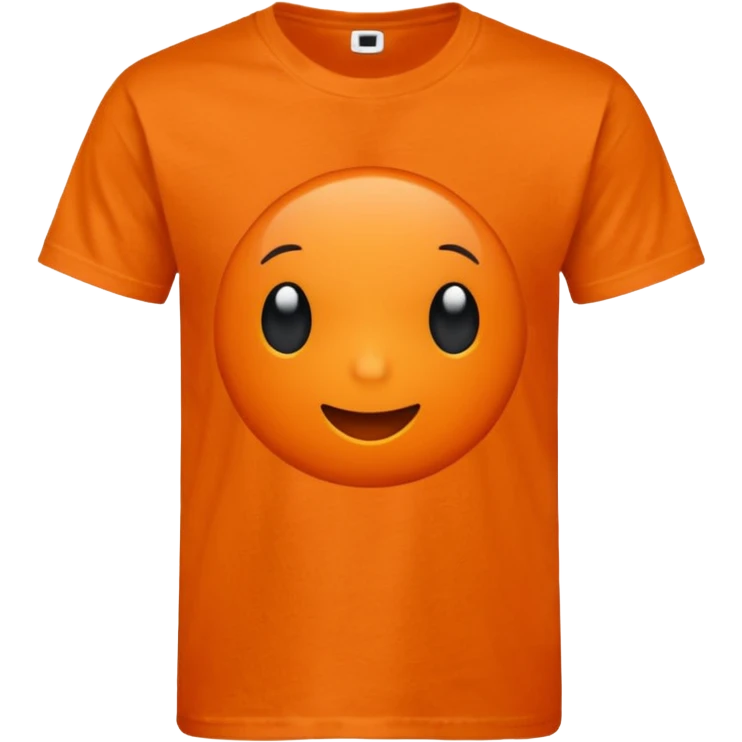 little orange t  emoji