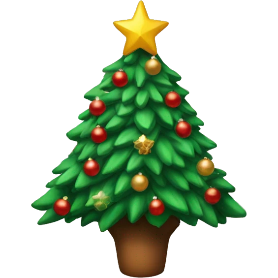 Christmas tree with sumbrero emoji