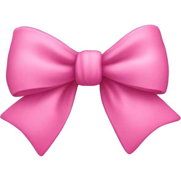 Cute pink bow emoji