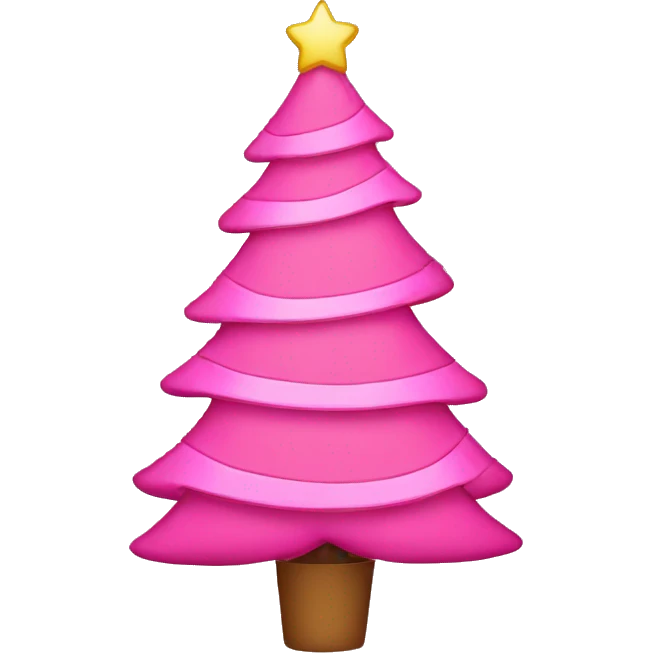 pink christmas tree with presents  emoji