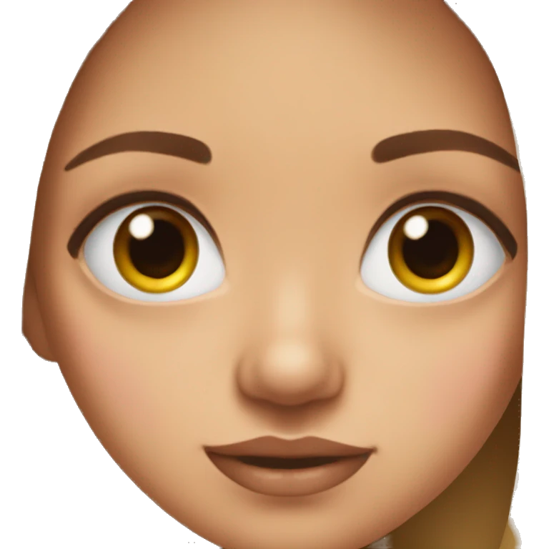 cute girl with 🥺 eyes emoji