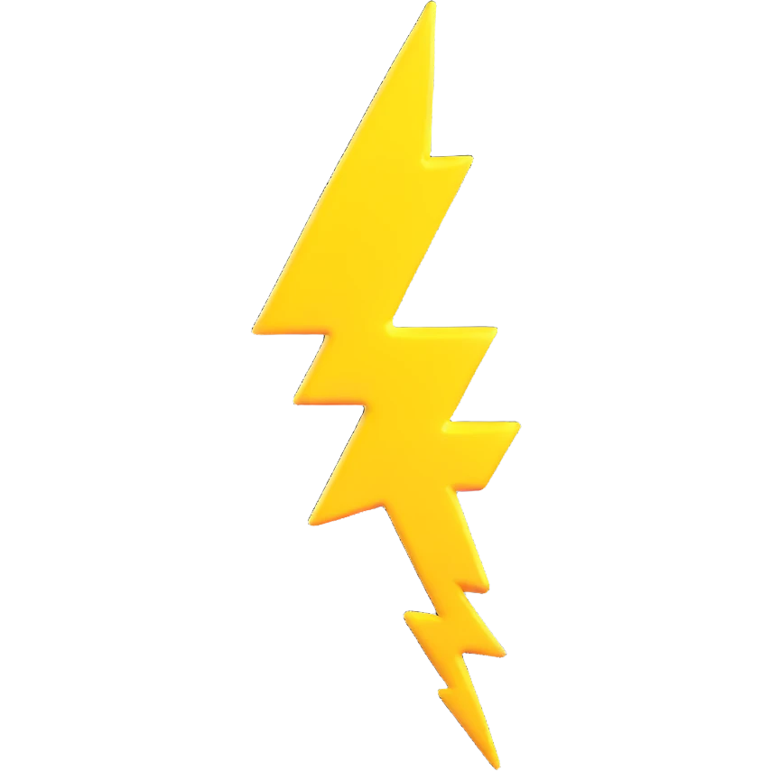 yellow lightning bolt emoji