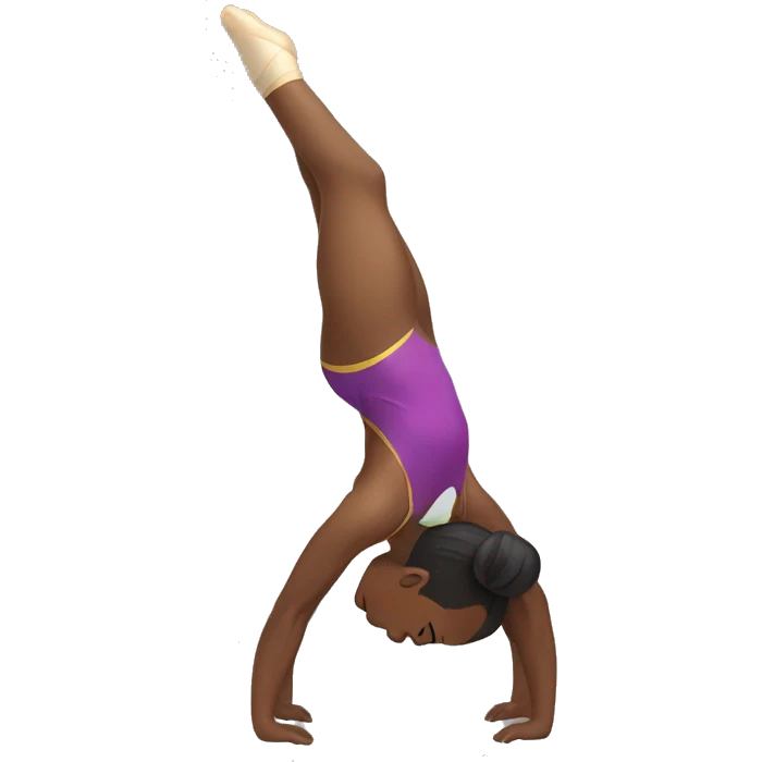 gymnast bend over backwards emoji