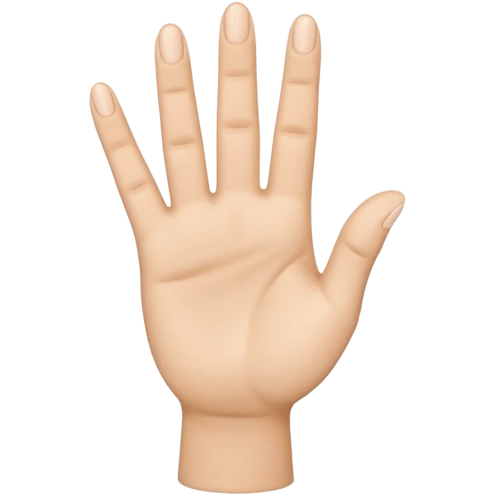 Please create a 3D emoji that shows the number 1 using fingers. I’d like it to resemble the iPhone emoji style! emoji