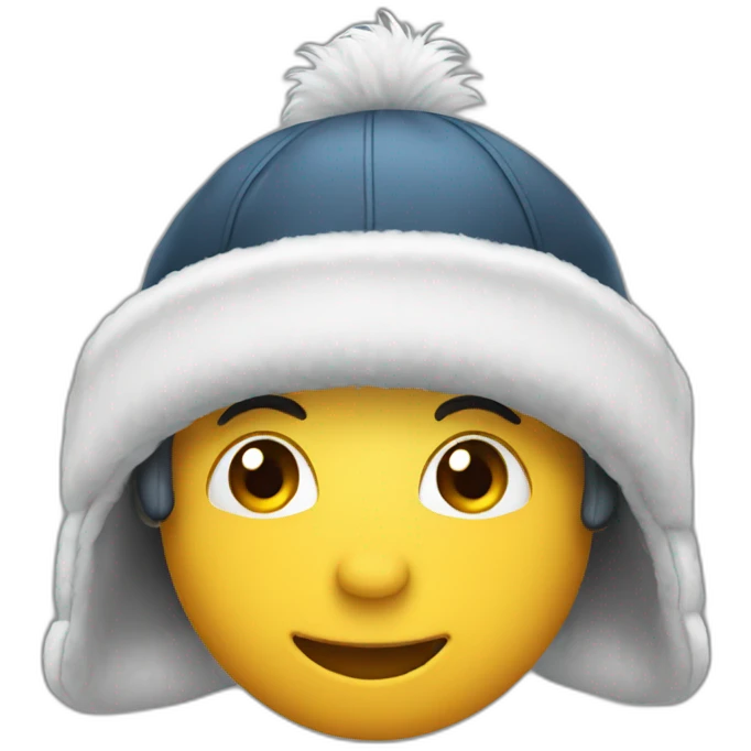 hat with earflaps emoji
