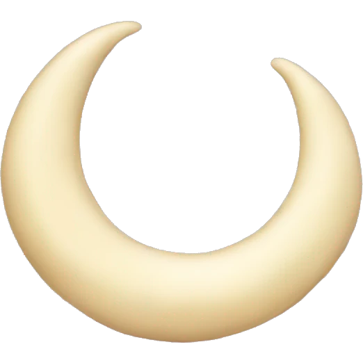vanilla crescent emoji
