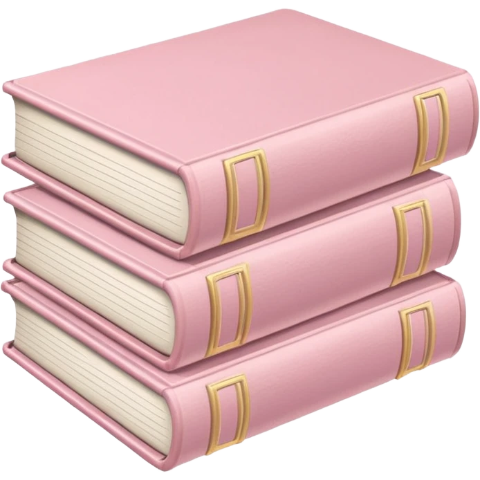 Light pink books stacked emoji