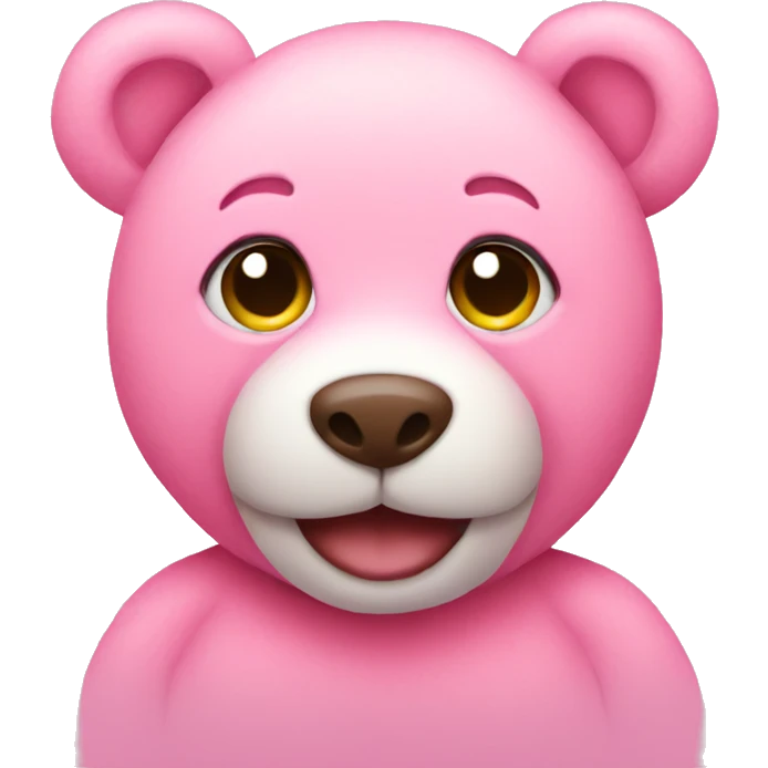 Pink teddy  emoji