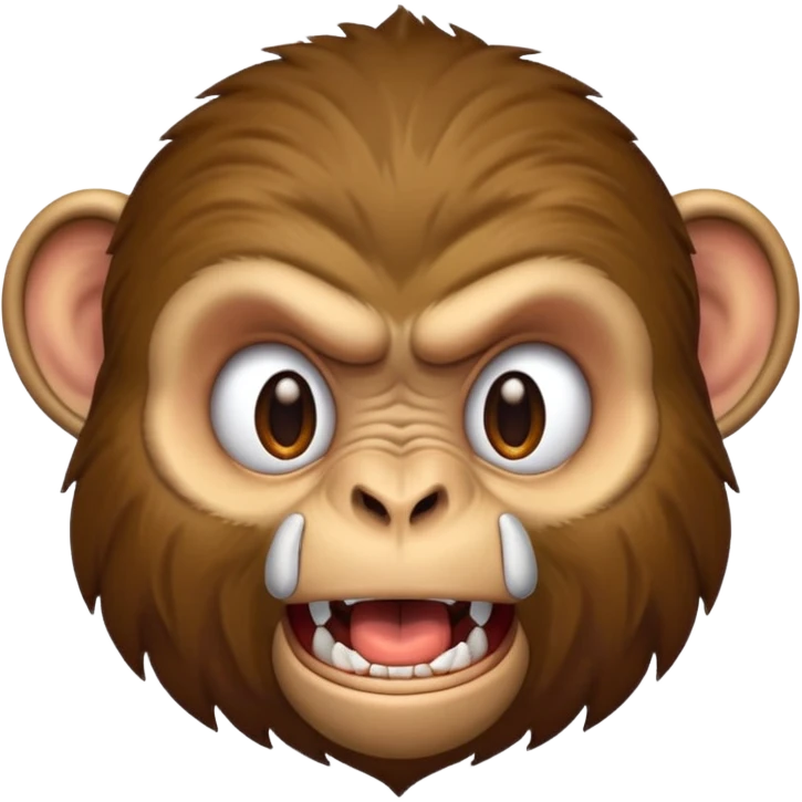 Angry monkey emoji