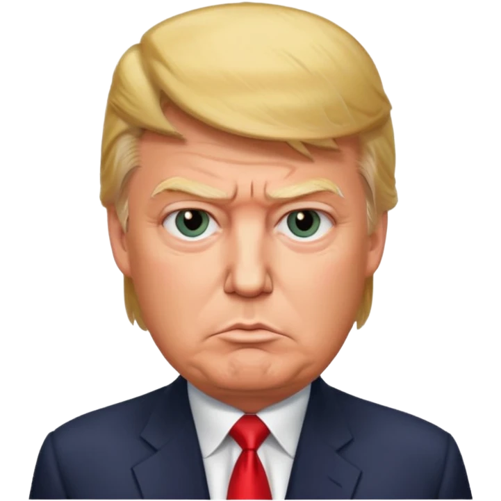 black donald trump emoji