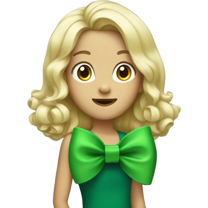 Big green bow  emoji