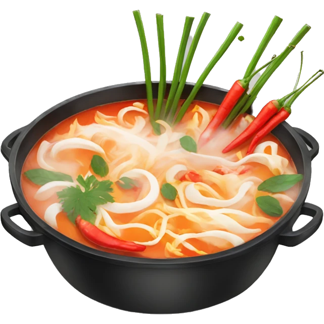 eat spicy hot pot alone emoji