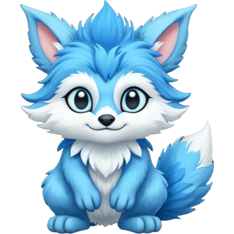 Cool cute fantasy Fionbri-Vernid-creature by griffsnuff & LiLaiRa & Falvie full body emoji