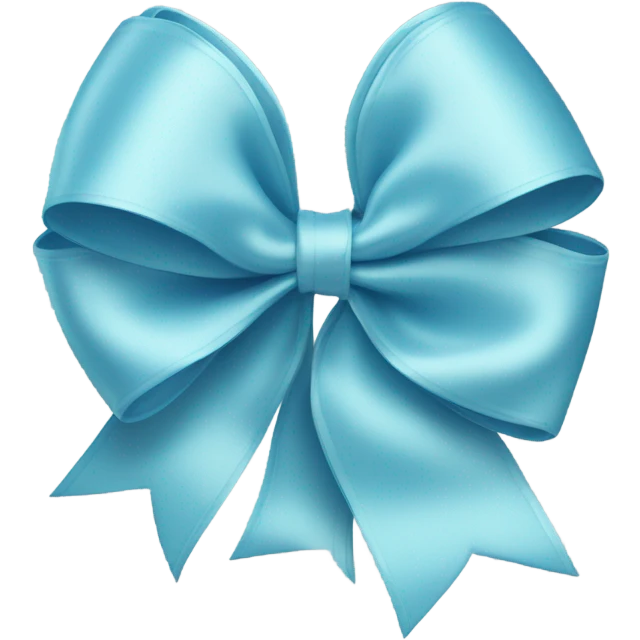 light blue bow emoji