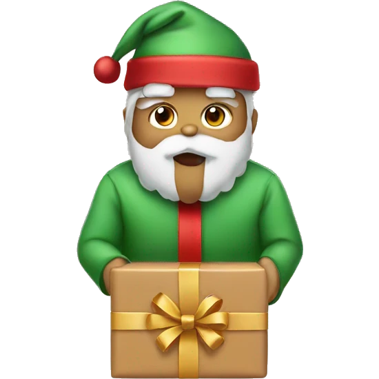 Small Christmas gift emoji
