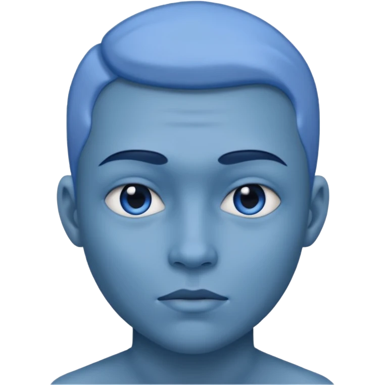 Bleu face emoji