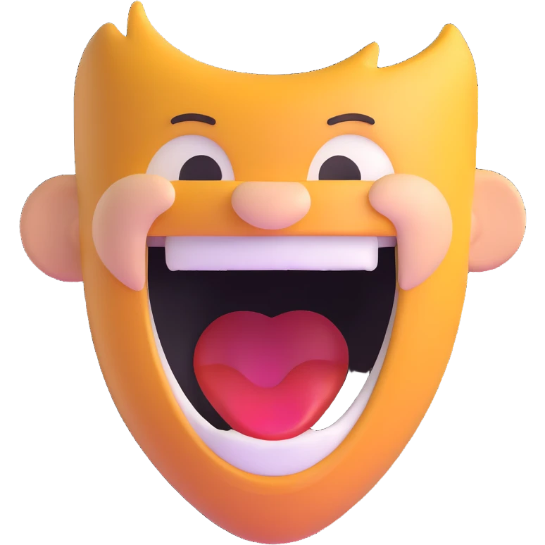 IShowSpeed laughing, open mouth emoji