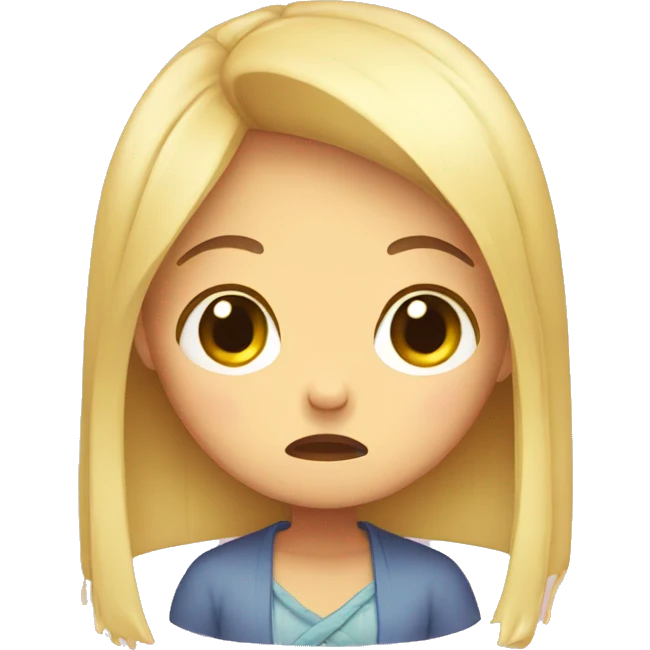 kawaii female crying emoji