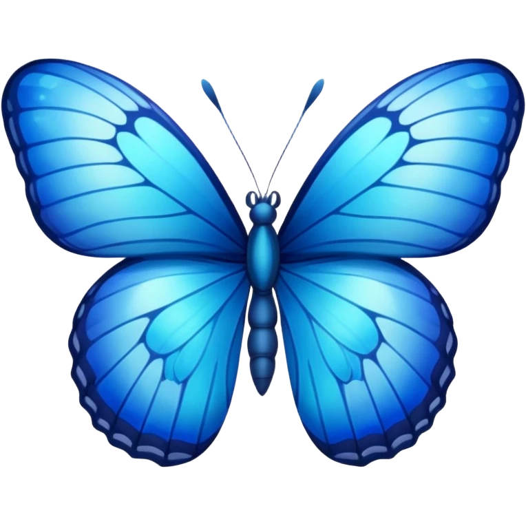 Blue butterfly emoji