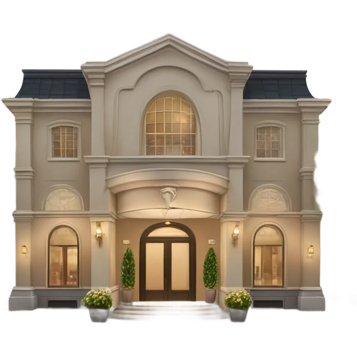 Romantic, upscale restaurant, exterior view  emoji