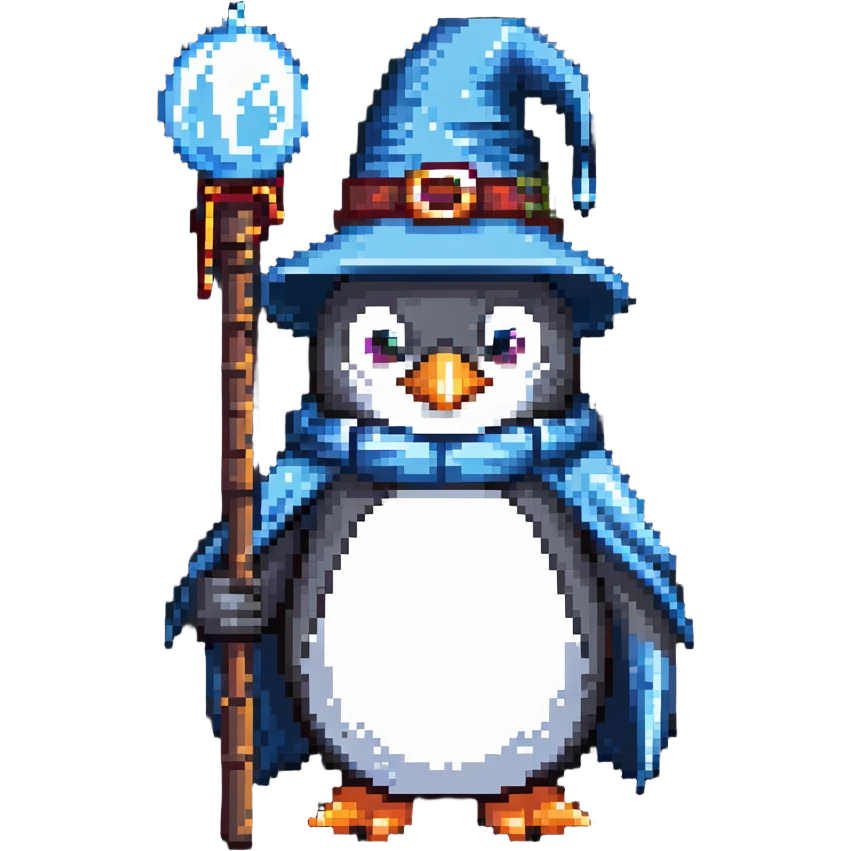 penguin wizard emoji