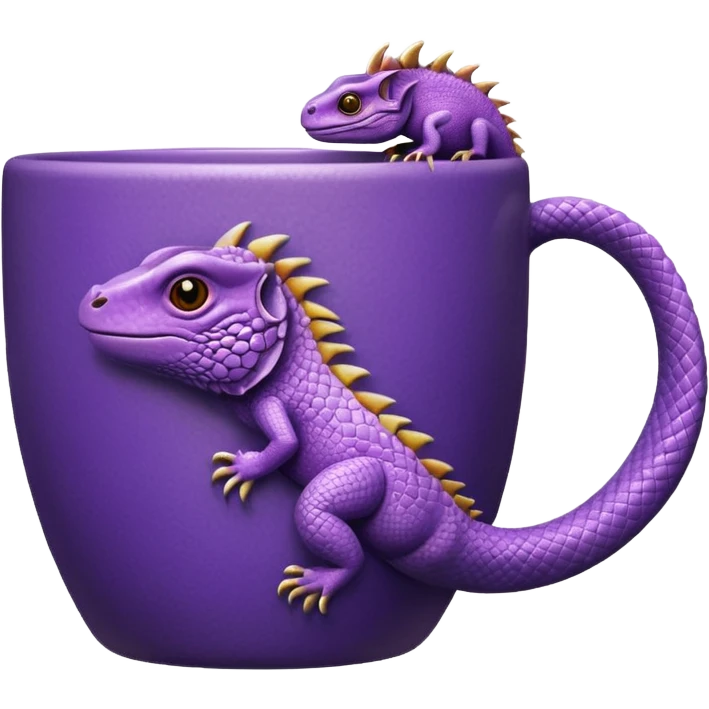 purple iguana cup emoji