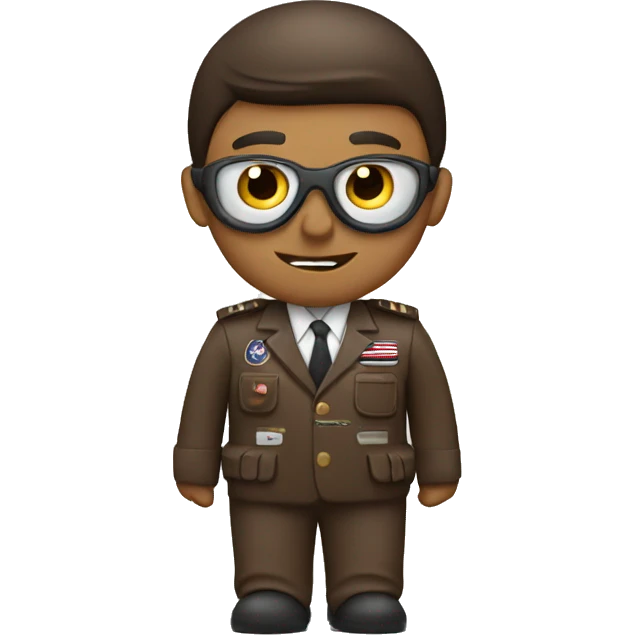 Plane With brown pilot emoji