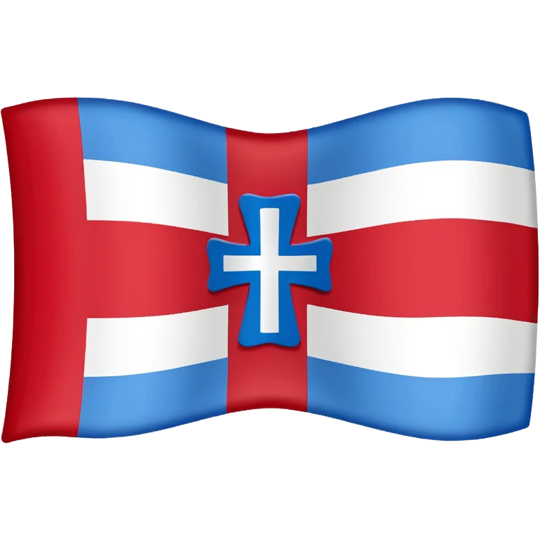 Drapeau haute savoie croix simple emoji