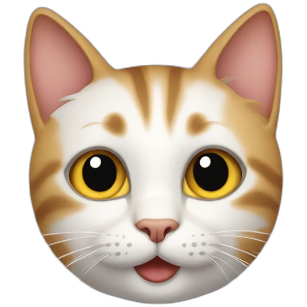 Cat saying hello emoji