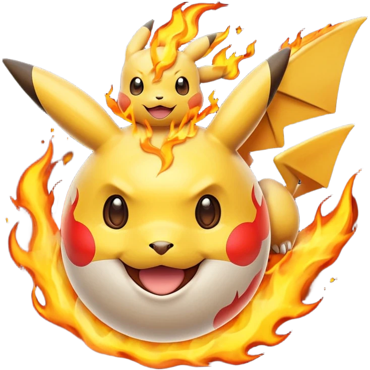 genera un emoji que contenga todos los elemntos de pokemon emoji
