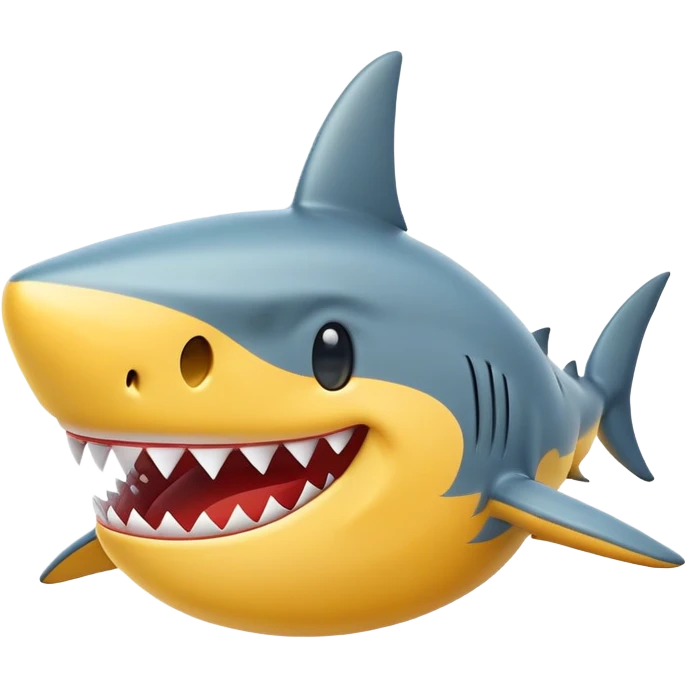 Shark smiley emoji