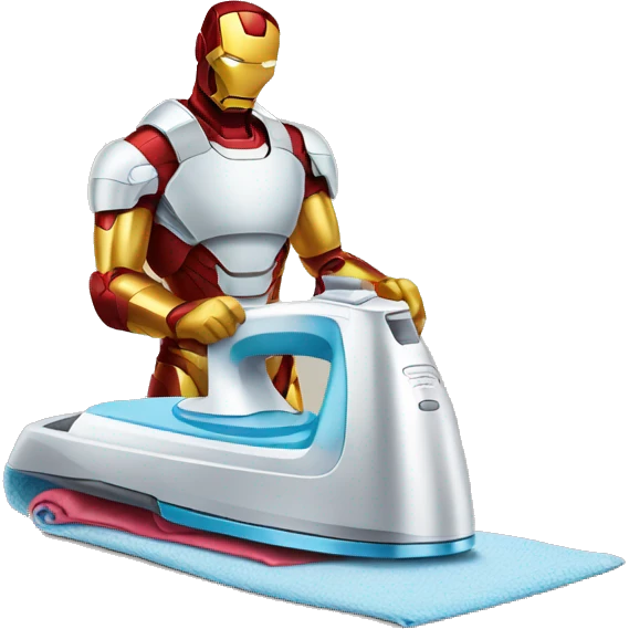 ironman ironing clothes emoji