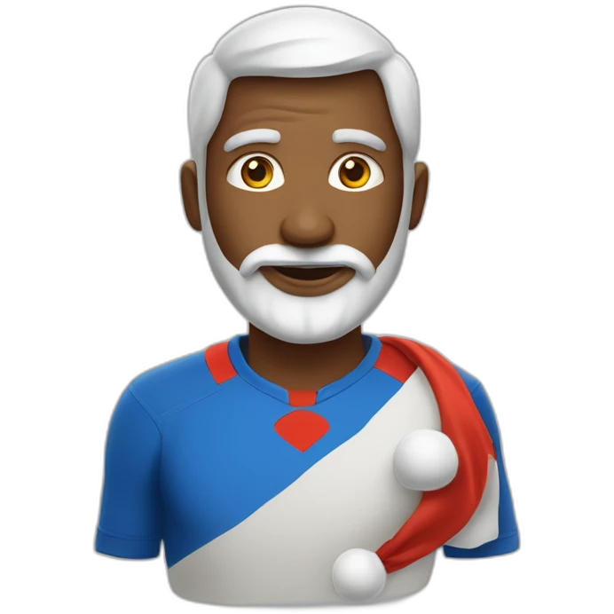 Le père Noël qui joue au foot emoji