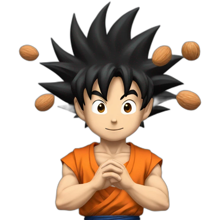 goku holding nuts emoji