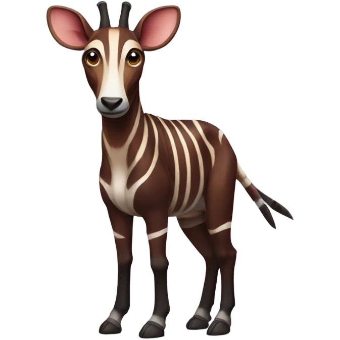 Okapi with brown body emoji