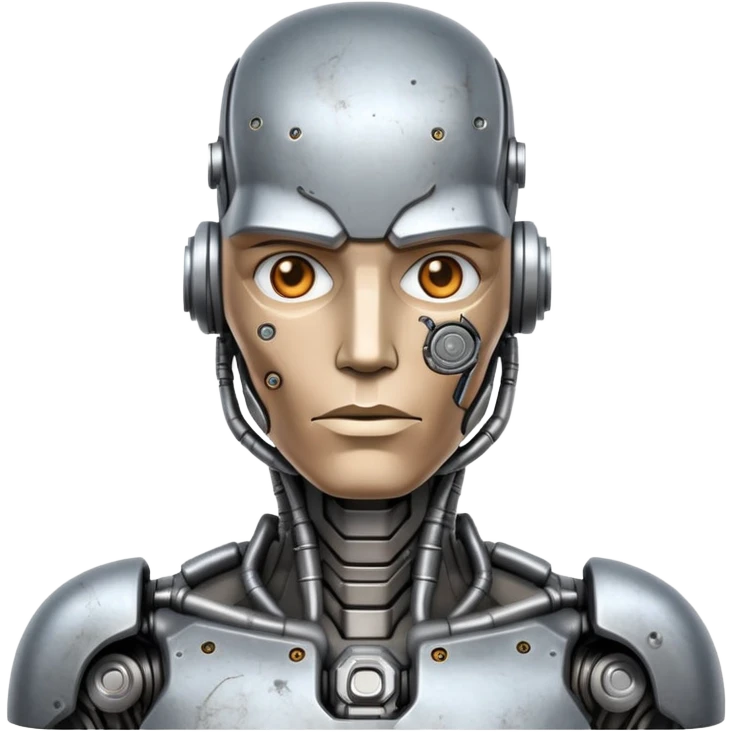 old cyborg emoji