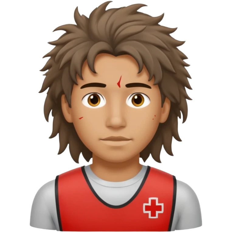 Lifeguard Native American Teenager with messy hair rescuing someone emoji