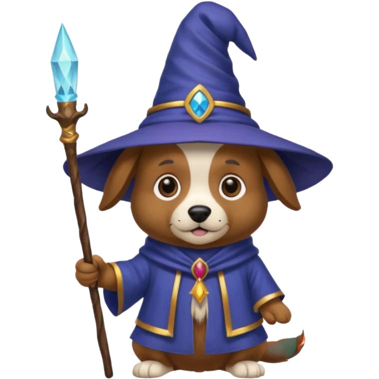 Dog wizard emoji