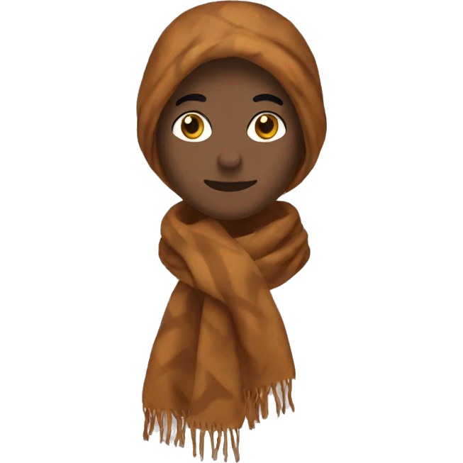brown autumn scarf emoji
