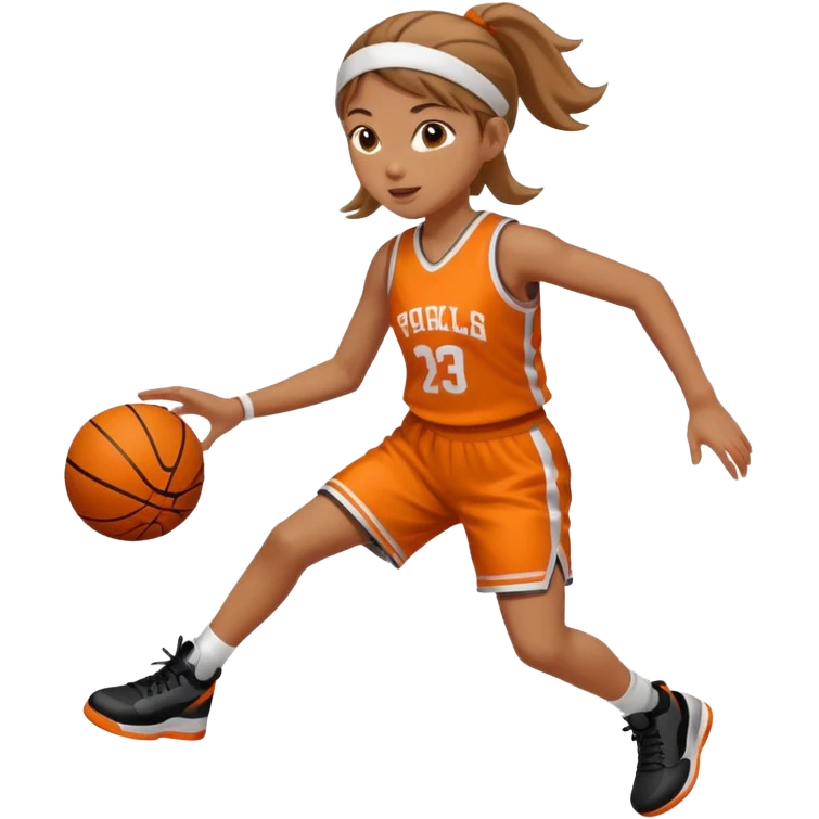 basketball playing girl emoji