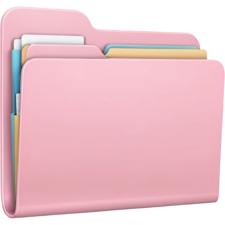 pastel pink empty folder aesthetic emoji