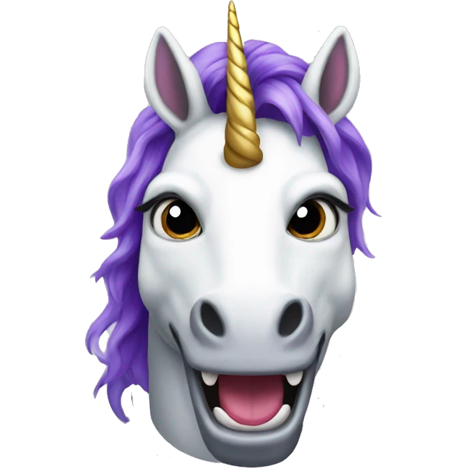 evil unicorn emoji