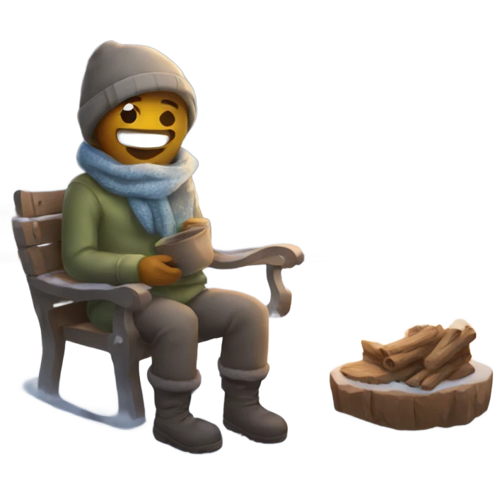 cozy winter snow emoji