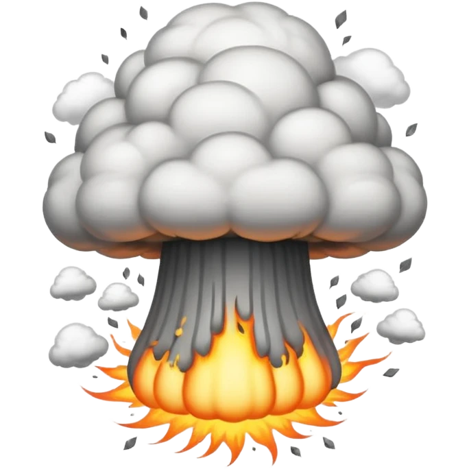 Mushroom cloud of nuke emoji