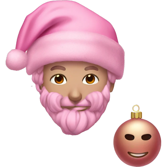 Pink Christmas aesthetic  emoji