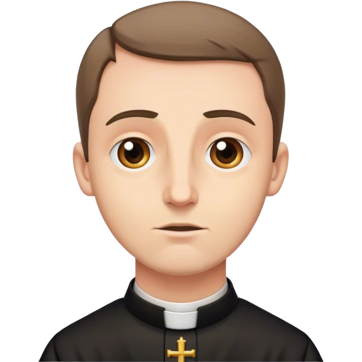 A Catholic priest hearing confession emoji