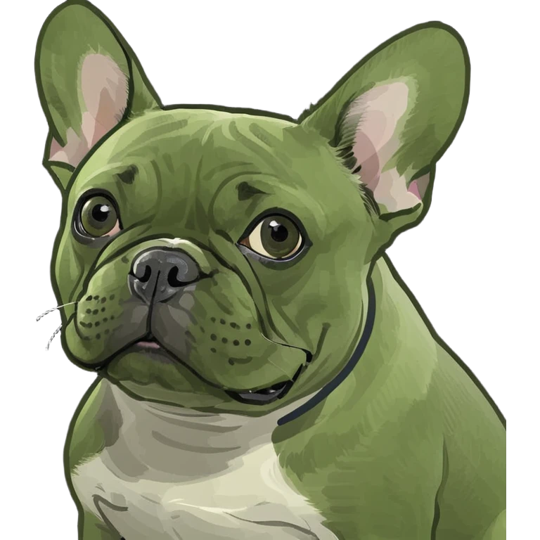 Blue French bulldog  emoji